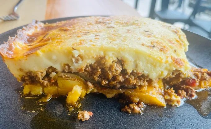 Homemade moussaka